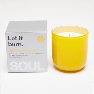 Set of 2 NWT Soul Cycle Signature Grapefruit Scent Candles “Let it burn” In box